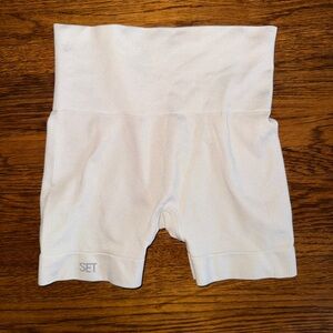 SET Active White Bike Shorts